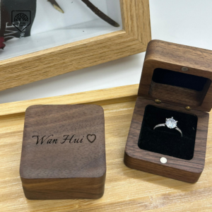 Luxury Wooden Ring Box (Single)