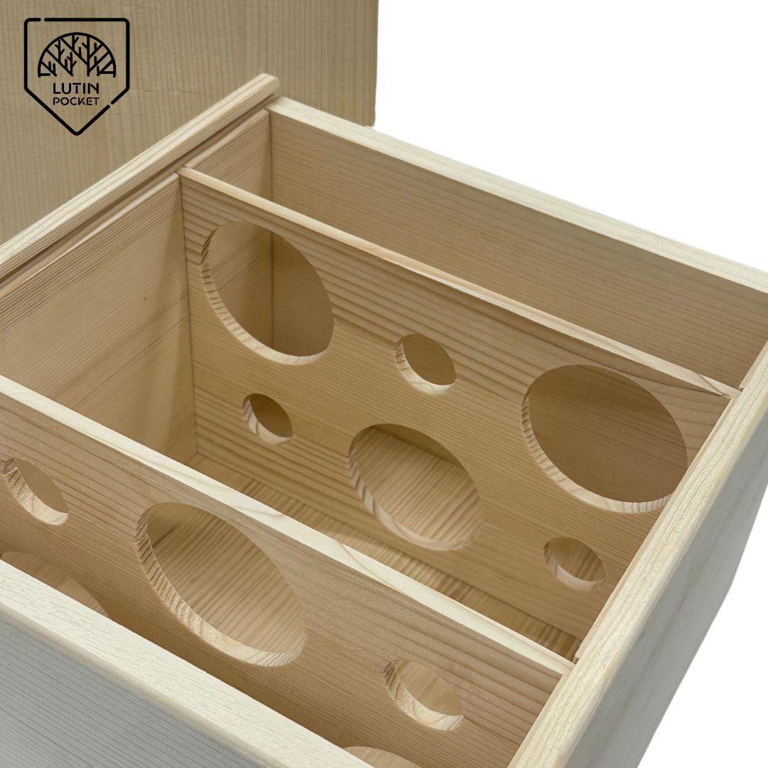 Premium 6-Bottle Wooden Wine Box - Image 3