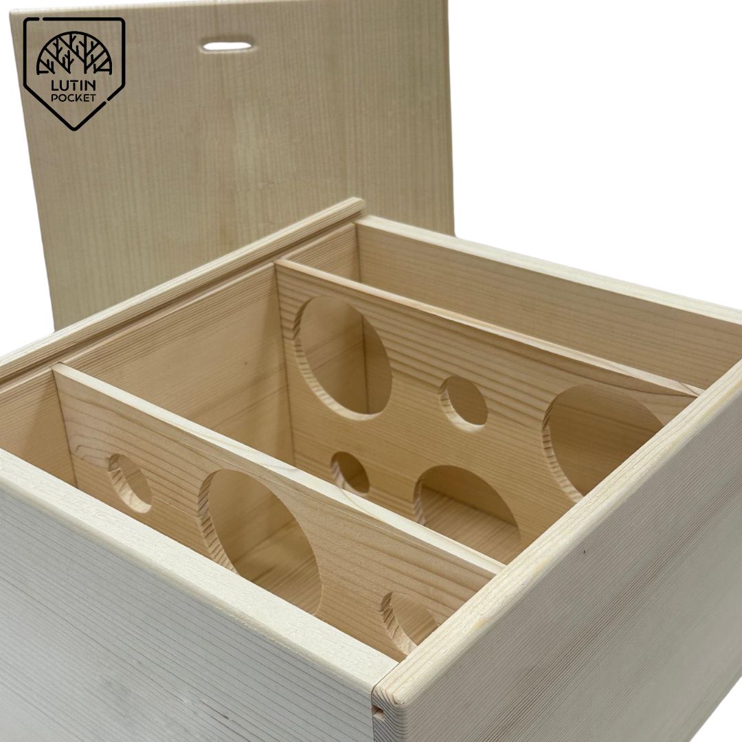 Premium 6-Bottle Wooden Wine Box - Image 4